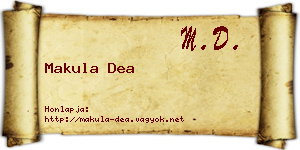 Makula Dea névjegykártya